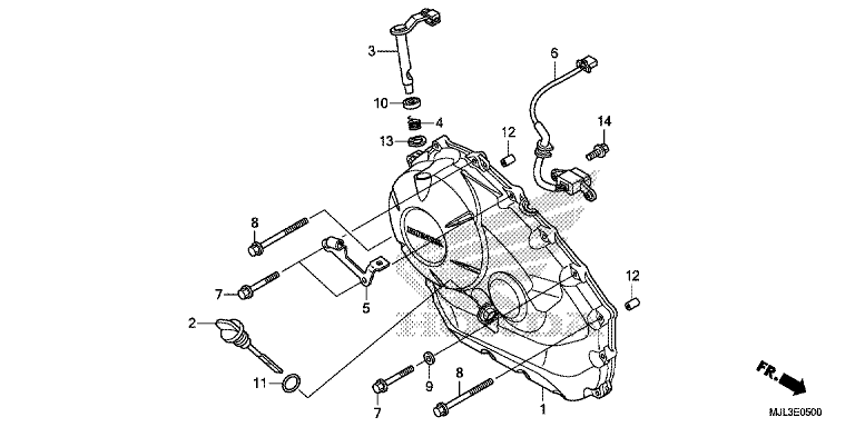 RIGHT CRANKCASE COVER (NC750X/XA)