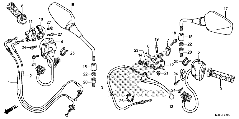 HANDLE LEVER/SWITCH/CABLE (NC750S/SA)
