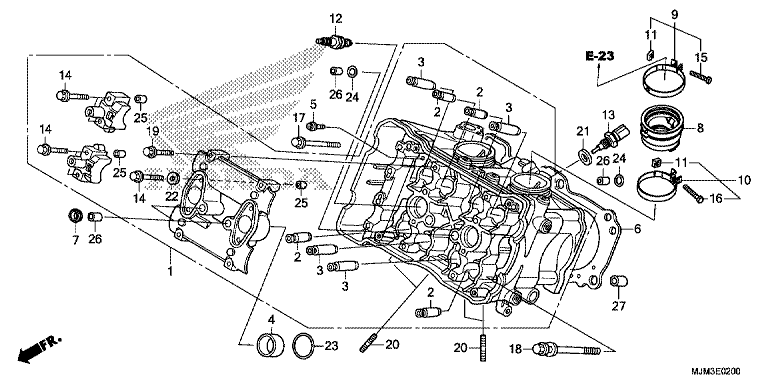 CYLINDER HEAD (FRONT)