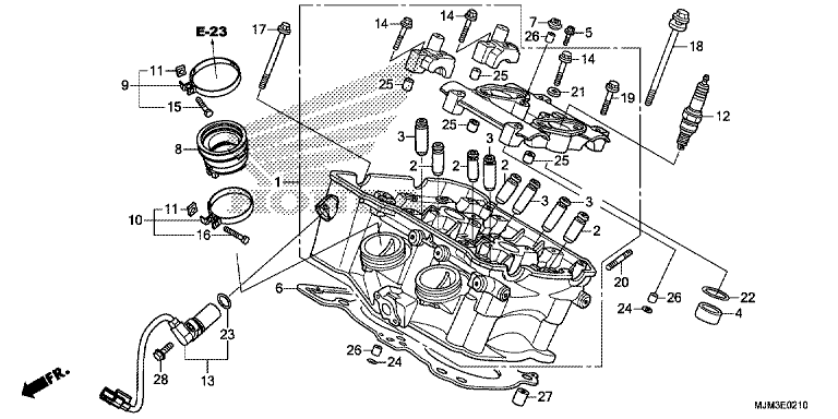 CYLINDER HEAD (REAR)