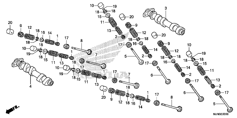 CAMSHAFT/VALVE (FRONT)