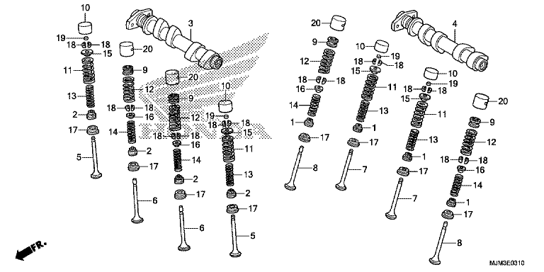 CAMSHAFT/VALVE (REAR)