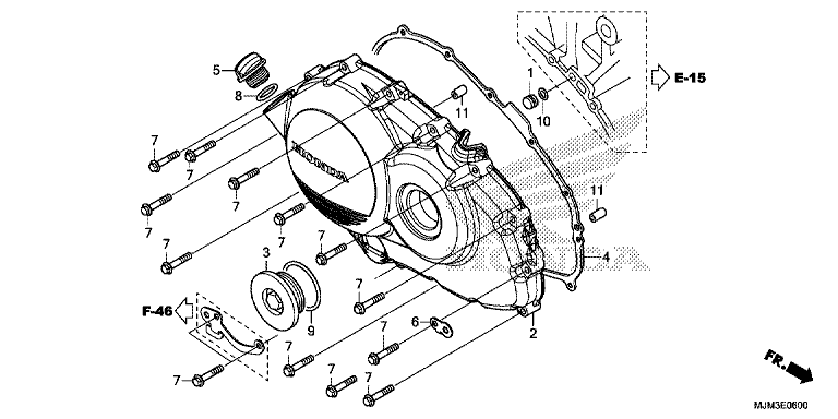 RIGHT CRANKCASE COVER