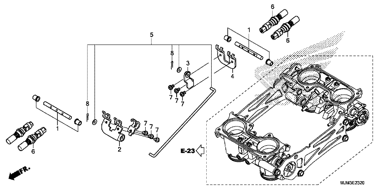 THROTTLE BODY (COMPONENT PARTS)