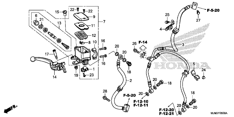 FRONT BRAKE MASTER CYLINDER