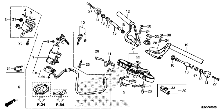 HANDLE BAR/TOP BRIDGE