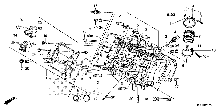 CYLINDER HEAD (FRONT)