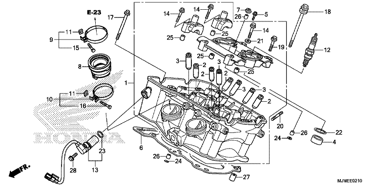 CYLINDER HEAD (REAR)