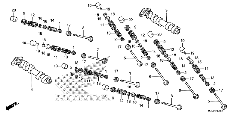 CAMSHAFT/VALVE (FRONT)