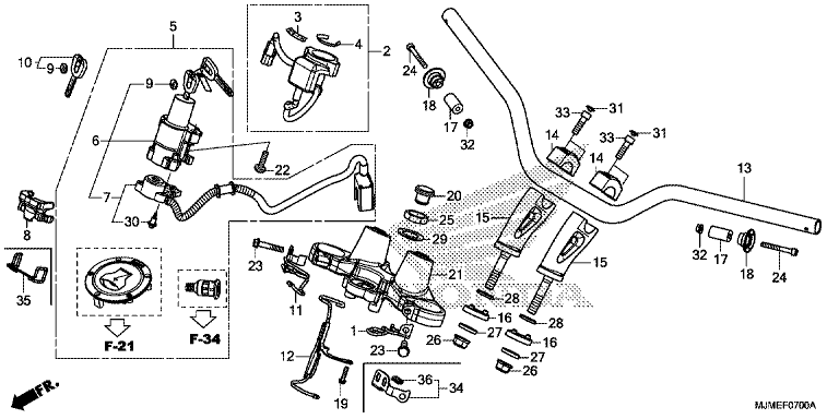 HANDLE BAR/TOP BRIDGE