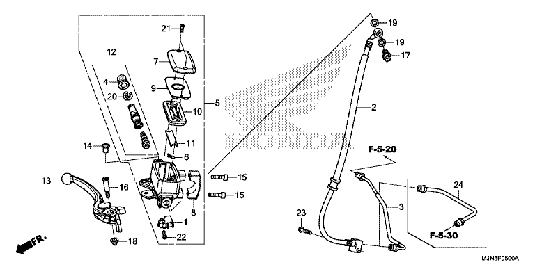 FRONT BRAKE MASTER CYLINDER
