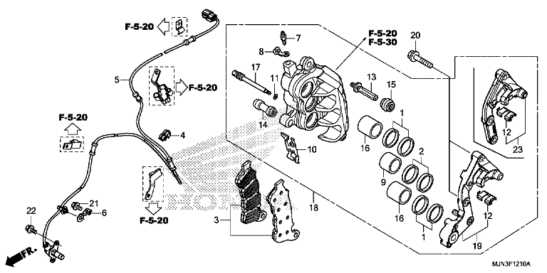 RIGHT FRONT BRAKE CALIPER