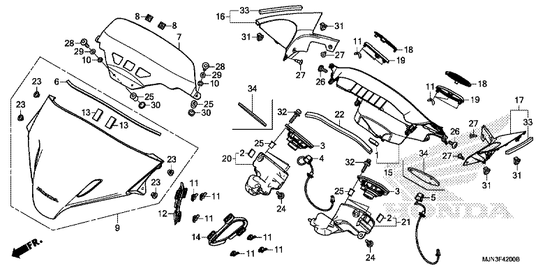 GAUGE VISOR/SPEAKER UNIT