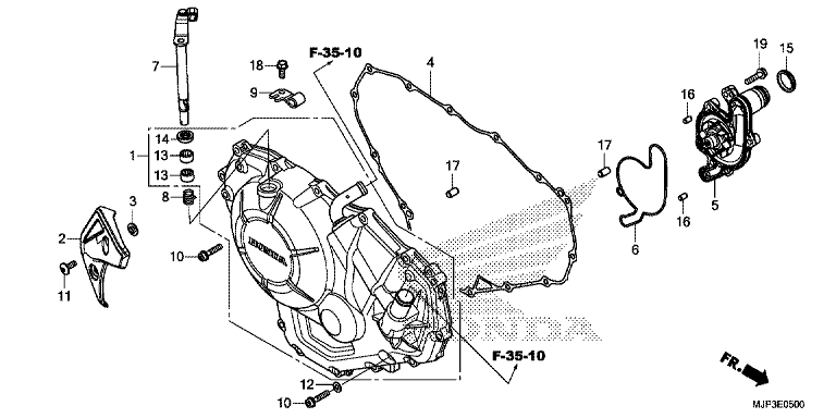 RIGHT CRANKCASE COVER (CRF1000/CRF1000A)