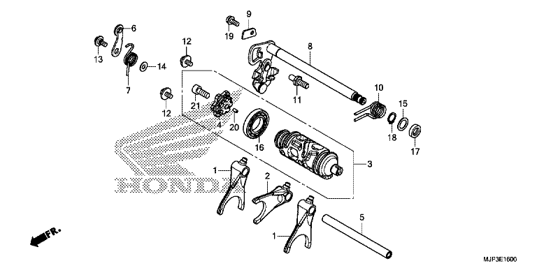 GEARSHIFT DRUM (CRF1000/CRF1000A)