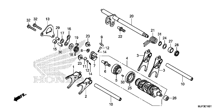 GEARSHIFT DRUM (CRF1000D)
