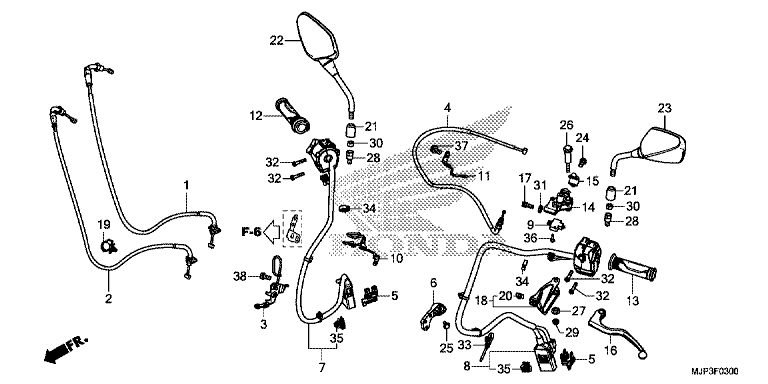 HANDLE LEVER/SWITCH/CABLE (CRF1000/CRF1000A)