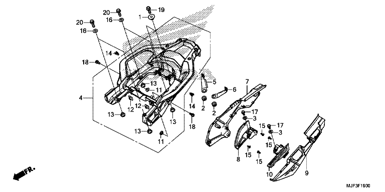 SIDE COVER/REAR CARRIER