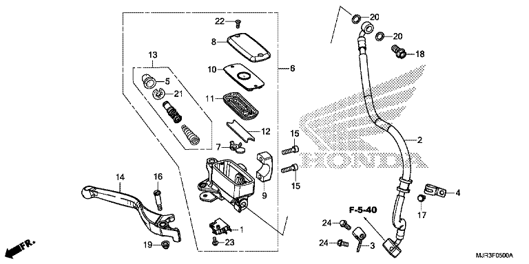 FRONT BRAKE MASTER CYLINDER