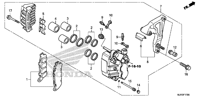 REAR BRAKE CALIPER
