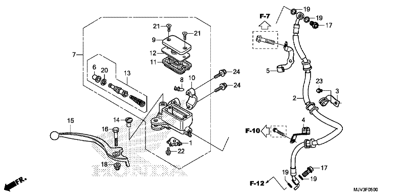 FRONT BRAKE MASTER CYLINDER (STD)