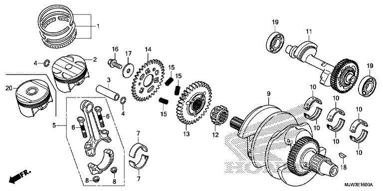 CRANK SHAFT/PISTON