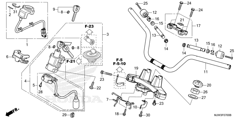 HANDLE BAR/TOP BRIDGE