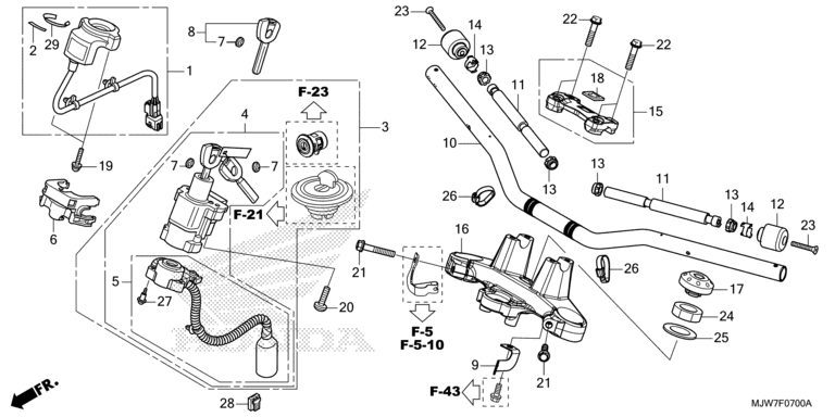 HANDLE BAR/TOP BRIDGE