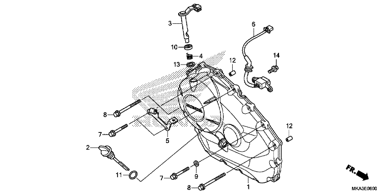 RIGHT CRANKCASE COVER (NC750X/XA)