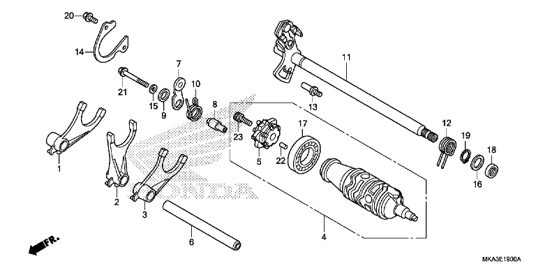 GEARSHIFT DRUM (NC750X/XA)