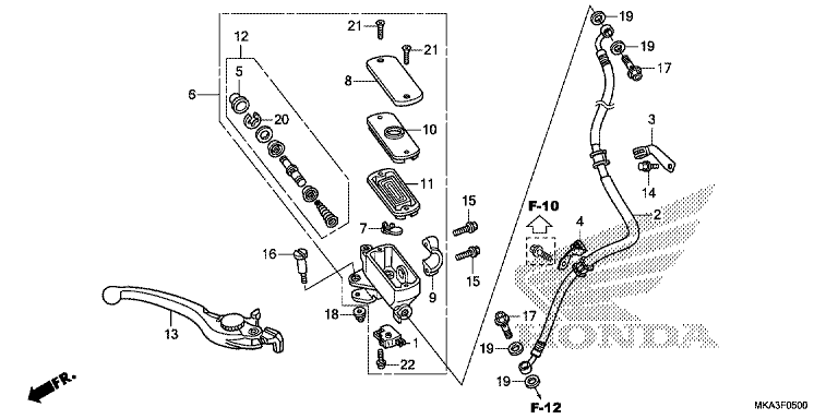 FRONT BRAKE MASTER CYLINDER (NC750X)