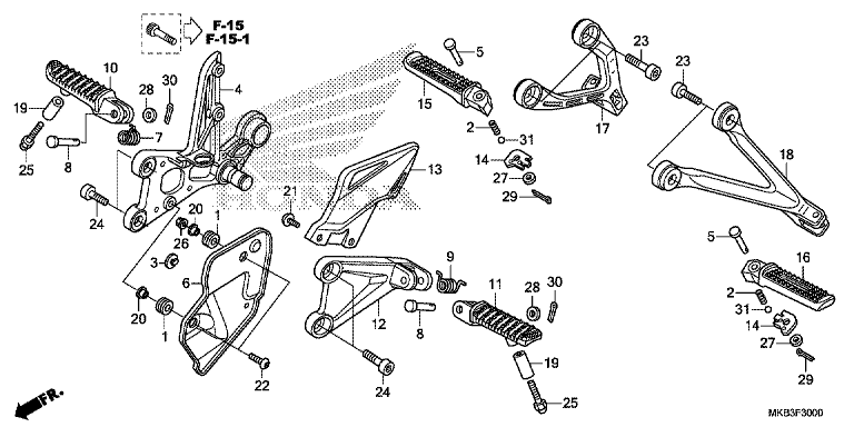 FOOTPEG/FOOTREST