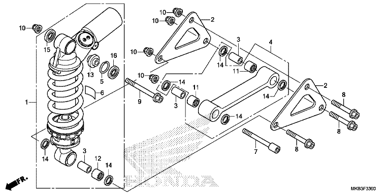 REAR SUSPENSION (CBR1000RR/RA)