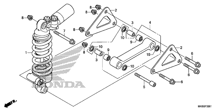 REAR SUSPENSION (CBR1000S/SA)
