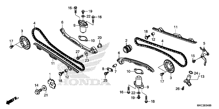 CAM CHAIN/TENSIONER