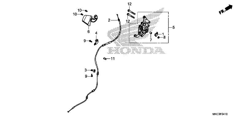 PARKING BRAKE LEVER