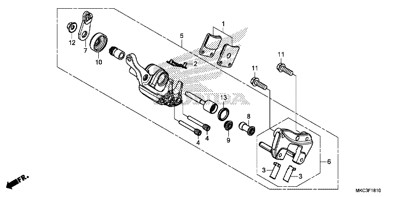 PARKING BRAKE CALIPER