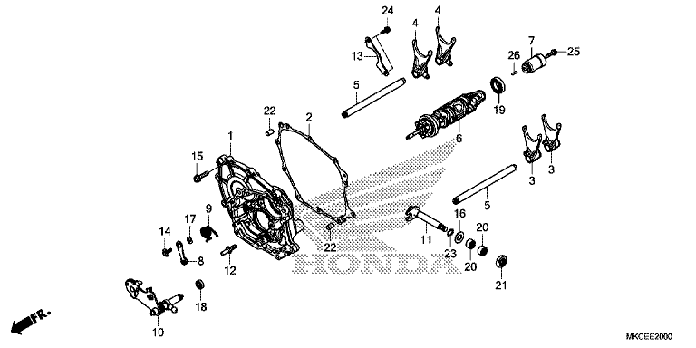 SHIFT DRUM/SHIFT FORK