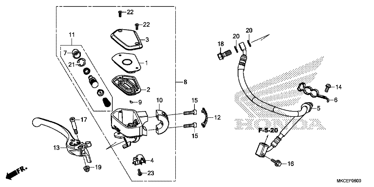 FRONT BRAKE MASTER CYLINDER
