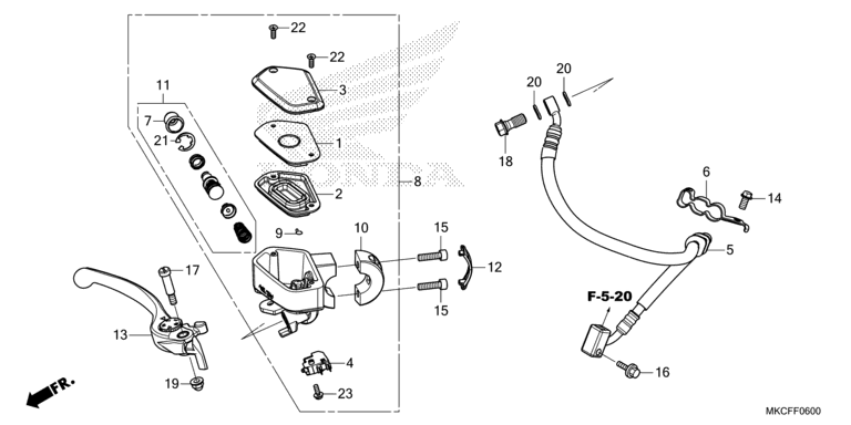 FRONT BRAKE MASTER CYLINDER