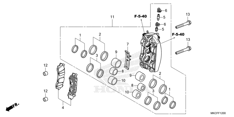RIGHT FRONT BRAKE CALIPER