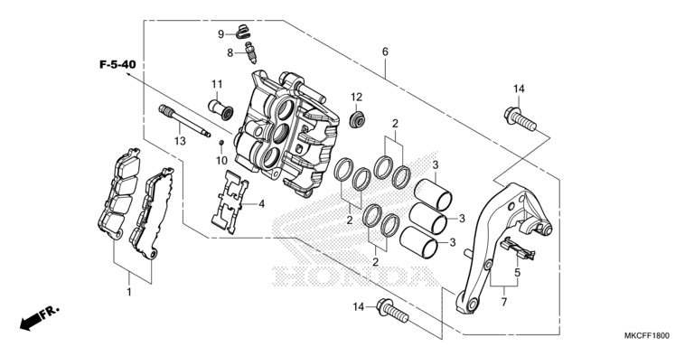 REAR BRAKE CALIPER