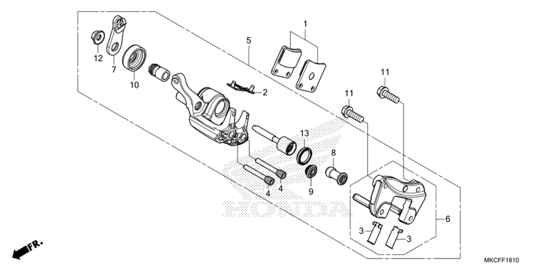 PARKING BRAKE CALIPER