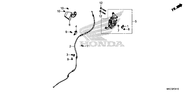 PARKING BRAKE LEVER