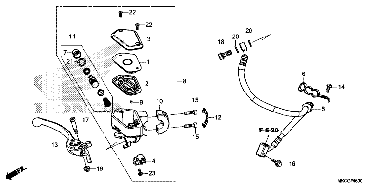 FRONT BRAKE MASTER CYLINDER