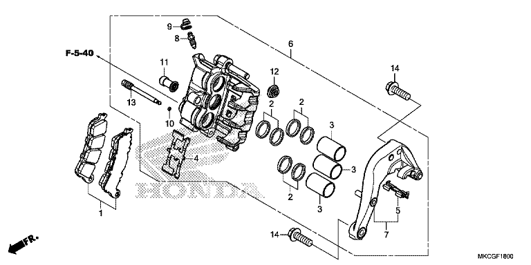 REAR BRAKE CALIPER