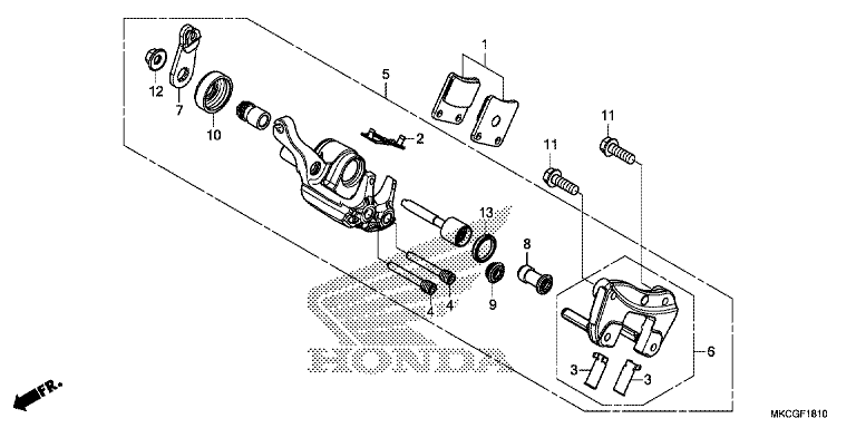 PARKING BRAKE CALIPER
