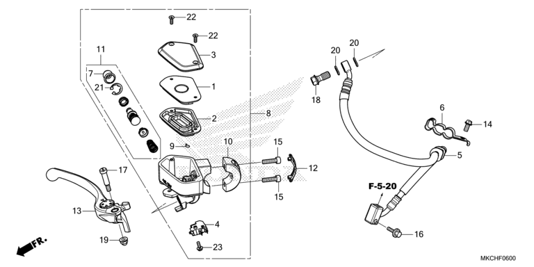 FRONT BRAKE MASTER CYLINDER