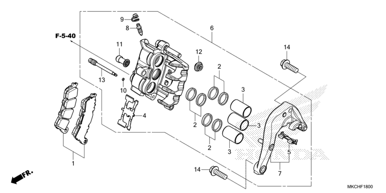 REAR BRAKE CALIPER