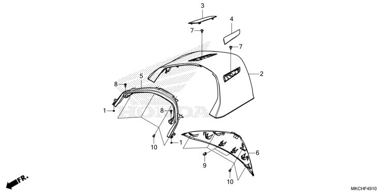 REAR CENTER TOP COVER